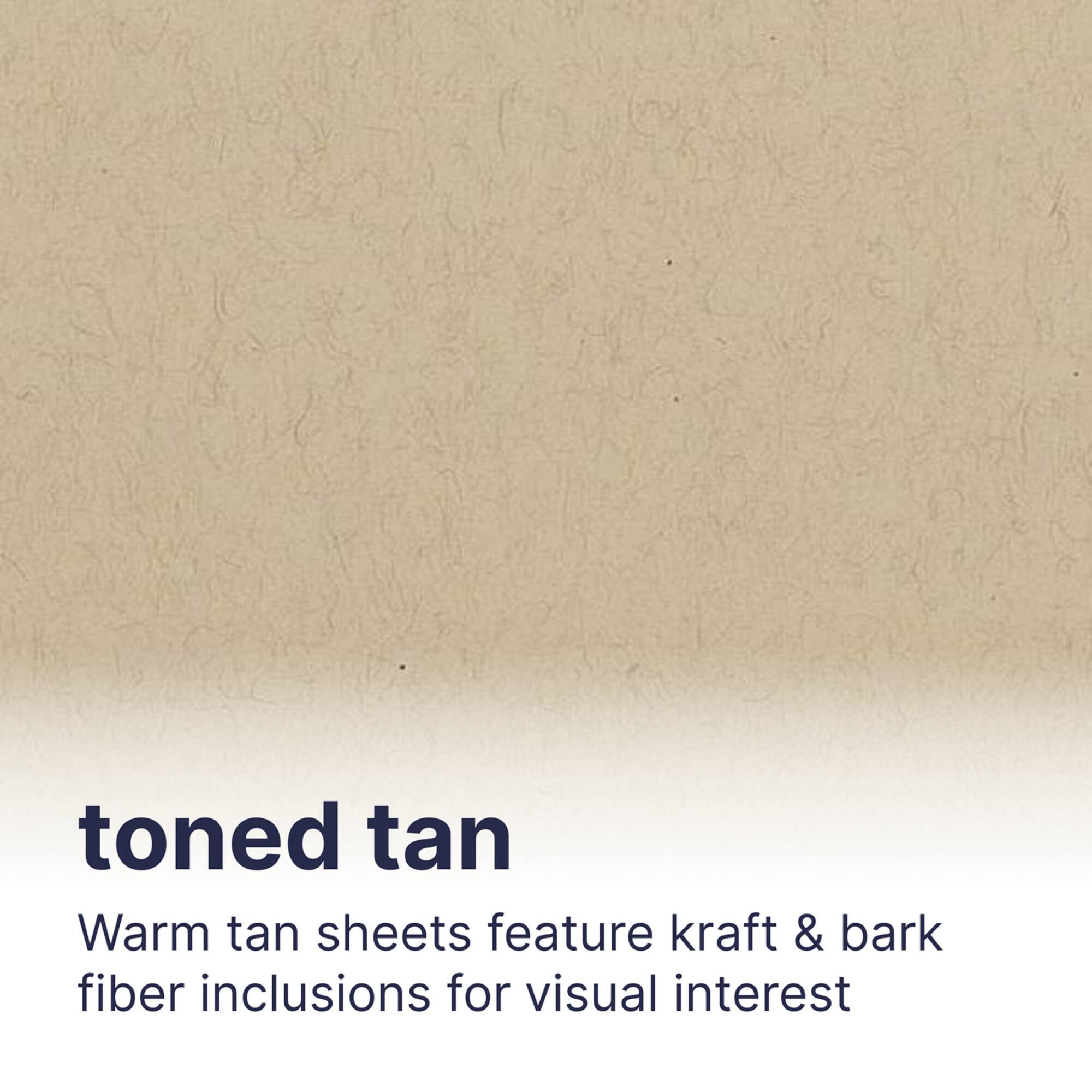Strathmore Toned Sketch Paper Pad, 400 Series, 50 Sheets, 5.5" x 8.5", Tan